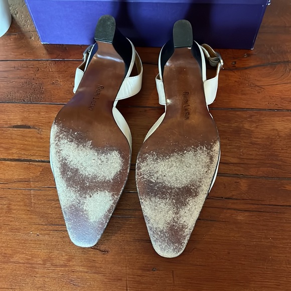 Ralph Lauren cap toe sling back - Picture 6 of 10